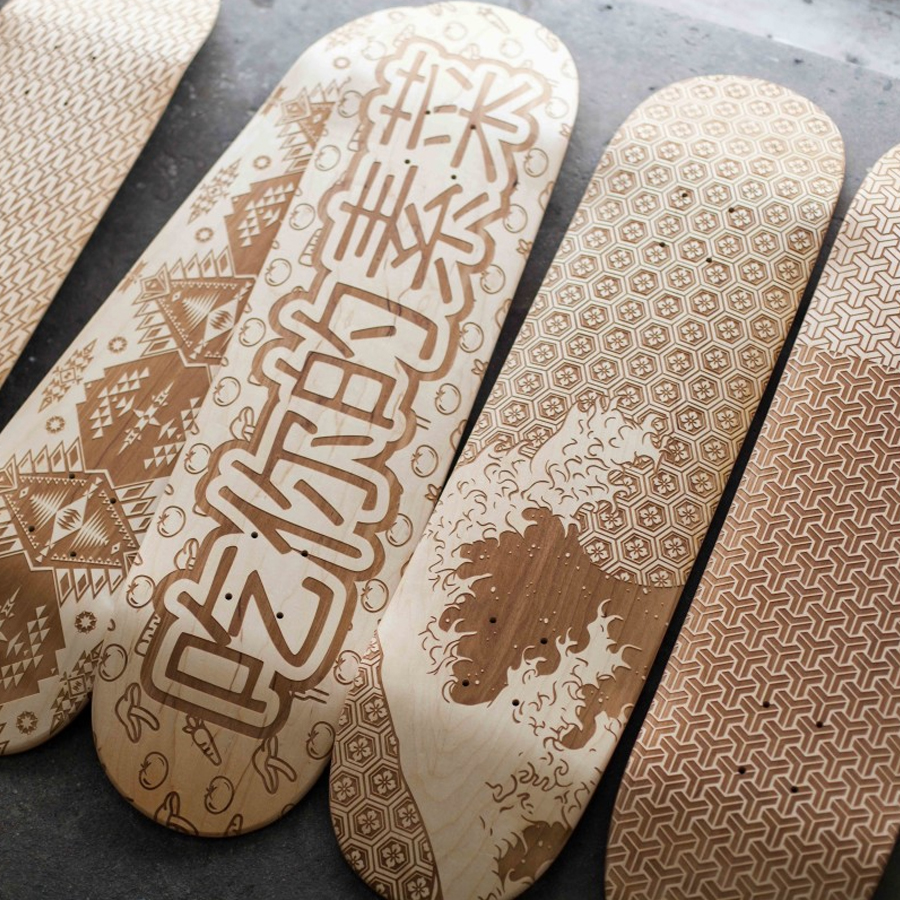 Skateboard art by Magnetic Kitchen