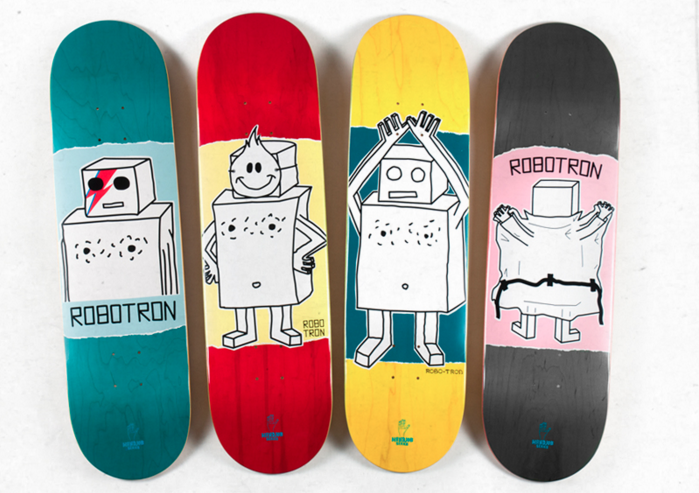 Robotron Handjob series skateboards