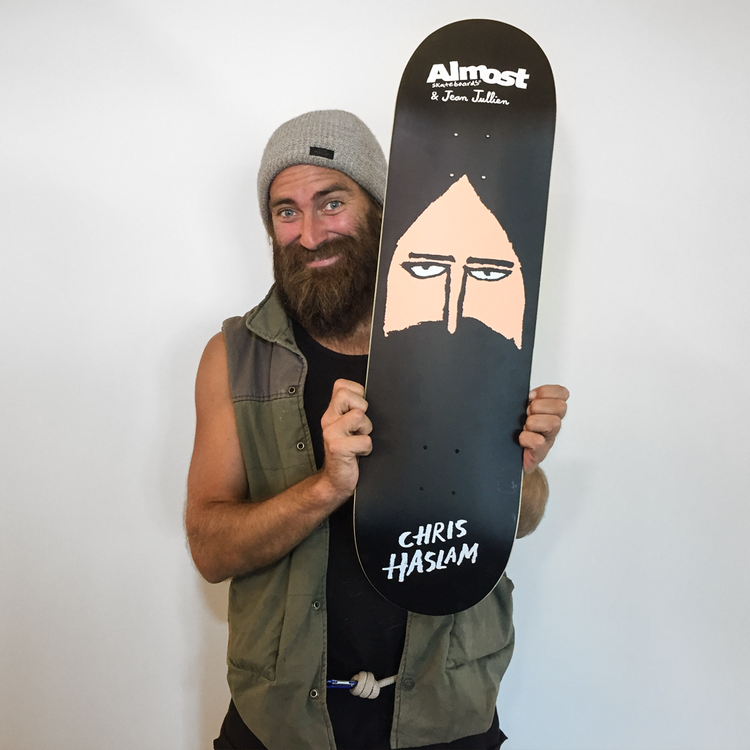 Jean Jullien skateboards for Almost