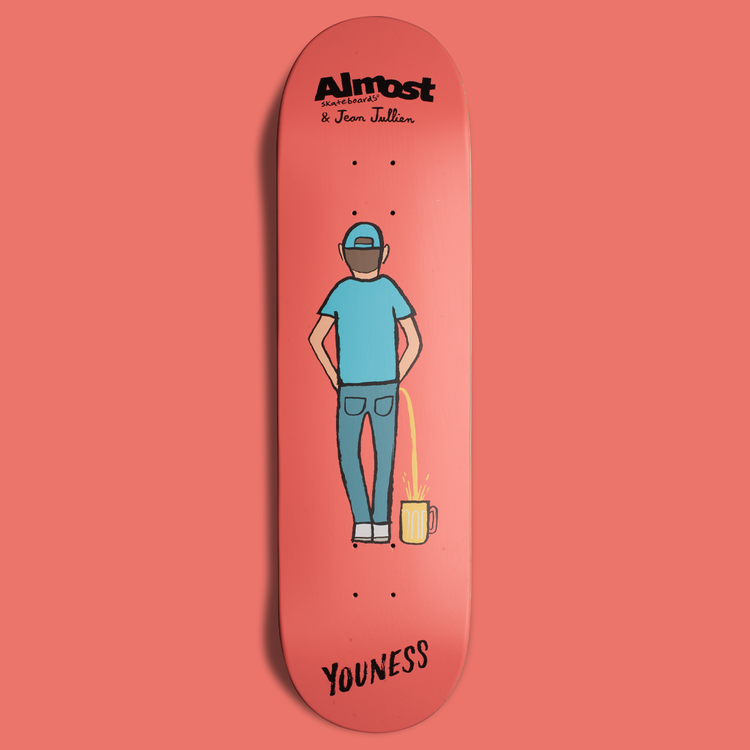 Jean Jullien skateboards for Almost