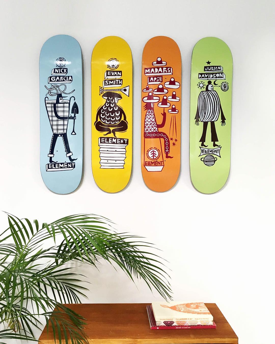 Element x Fernando Elvira skateboards