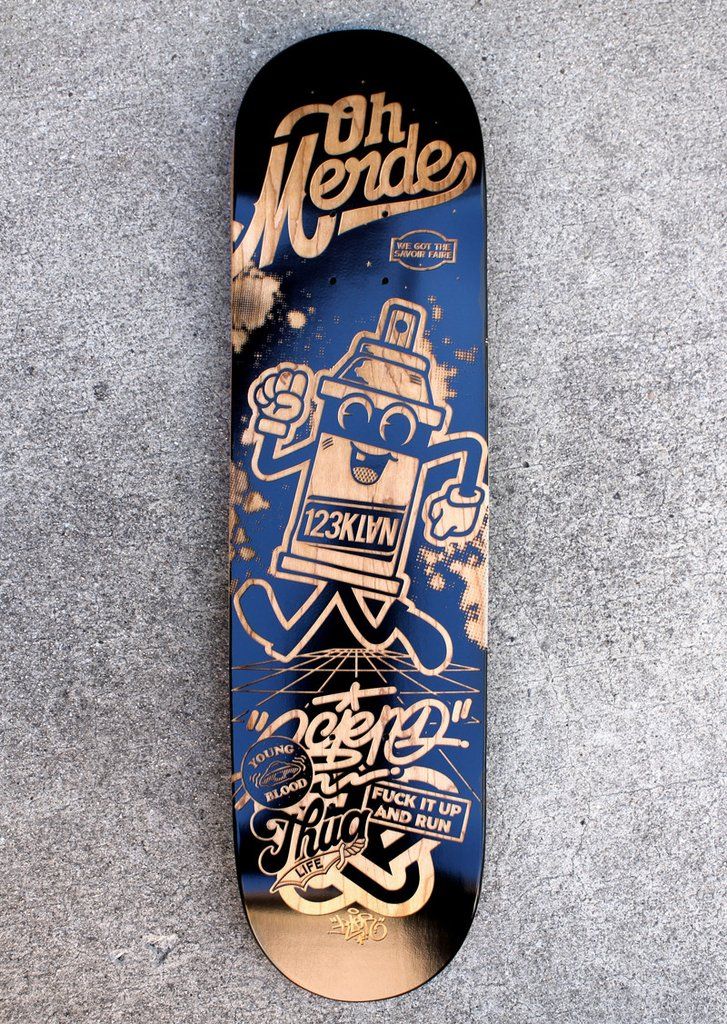 123KLAN x BANDIT1SM skate-decks