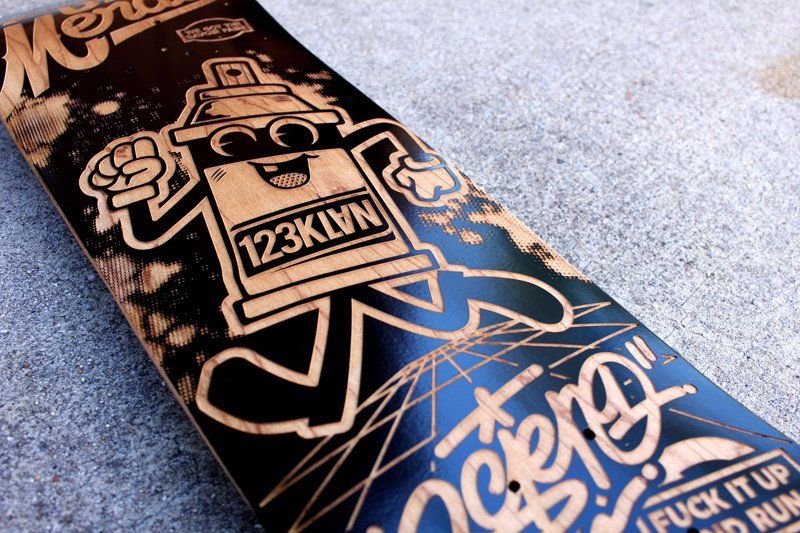 123KLAN x BANDIT1SM skate-decks