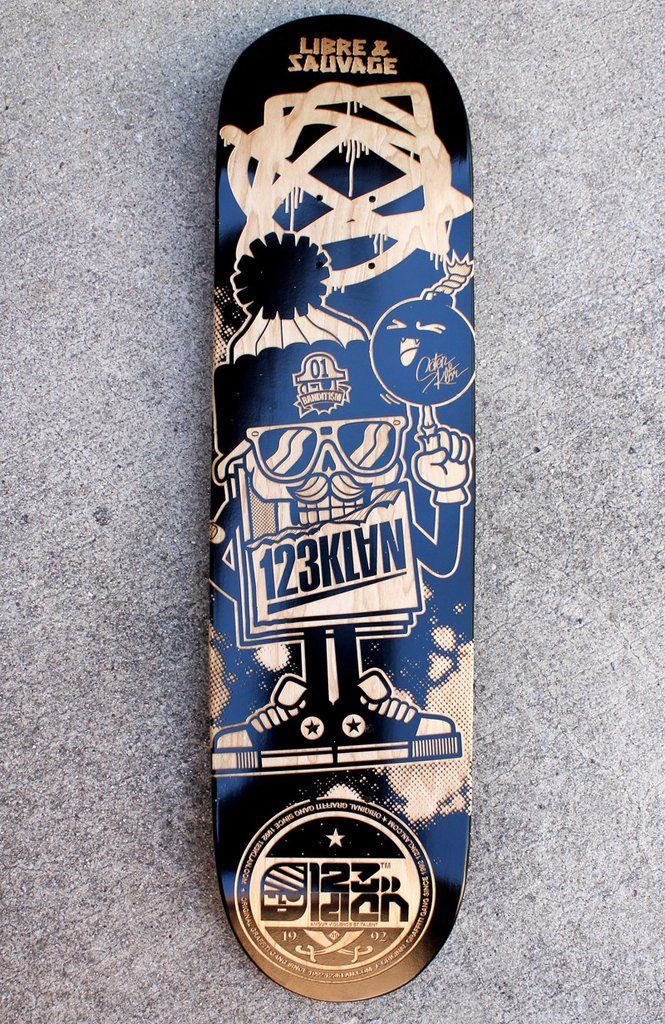 123KLAN x BANDIT1SM skate-decks