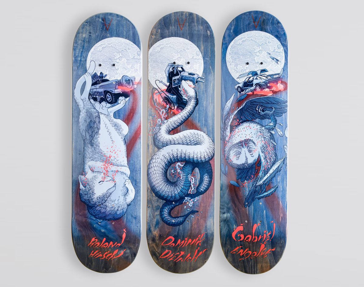 Antiz x Gregory Pouillat skateboards