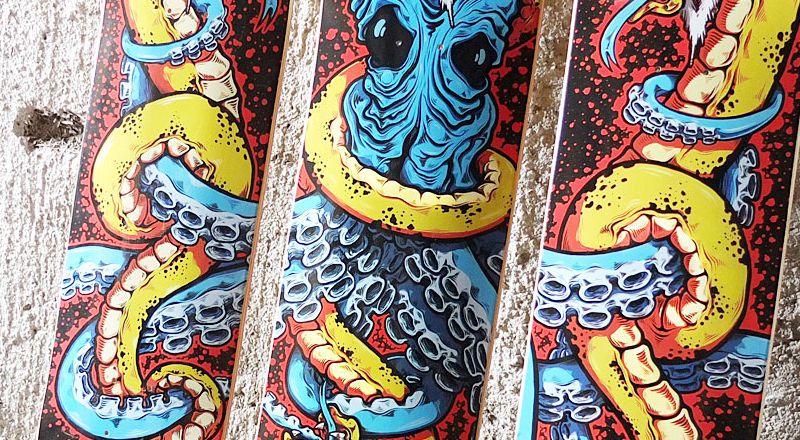 Octopus series by Mikko Rauhamäki x Antiz Skateboards