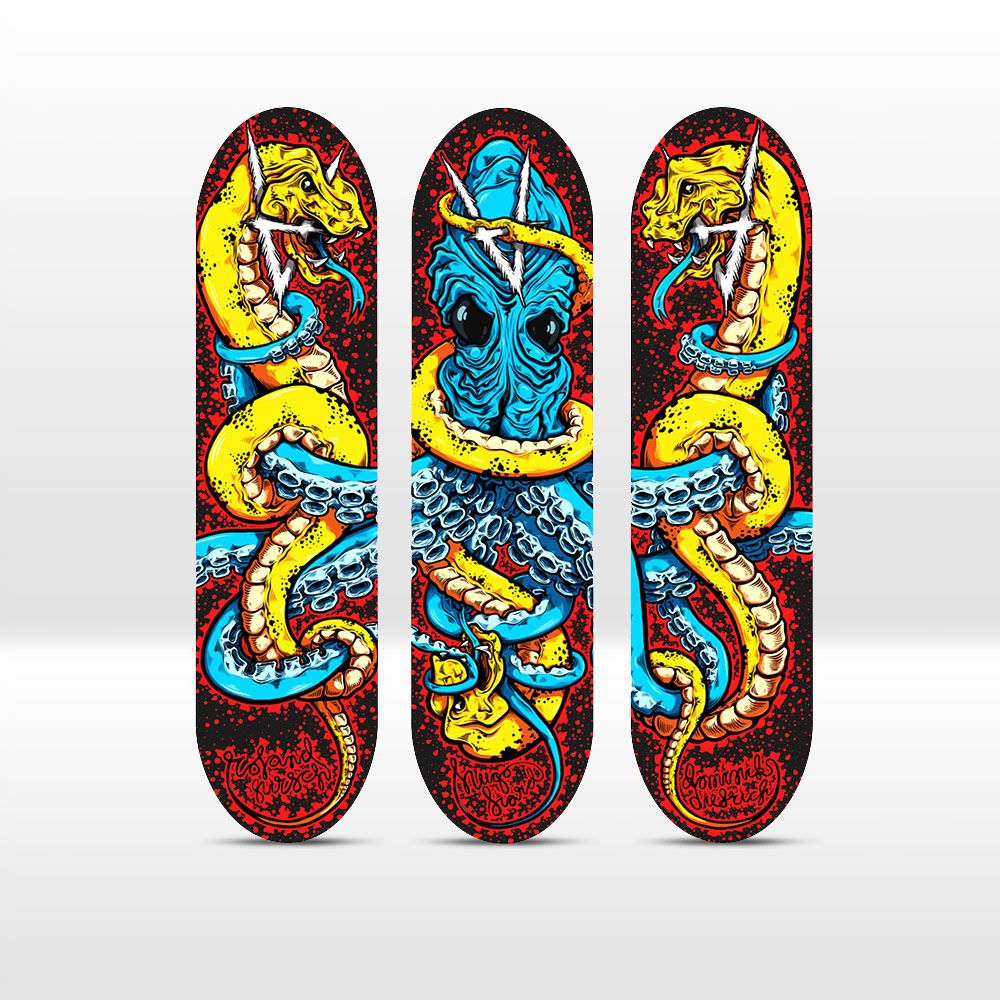 Octopus series by Mikko Rauhamäki x Antiz Skateboards