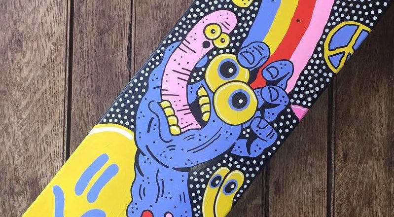 Sam Taylor Custom Board For Santa Cruz Skateboards 3