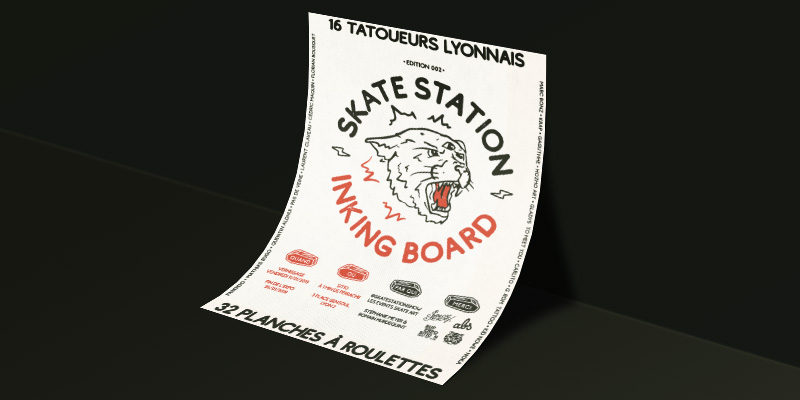 Skate Station Inking Board
