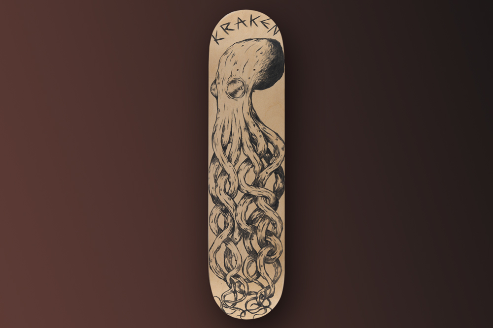 Kraken Skateboard Deck 1
