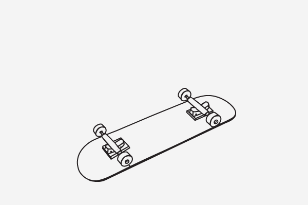 Skateboard drawing by Sanja Cezek