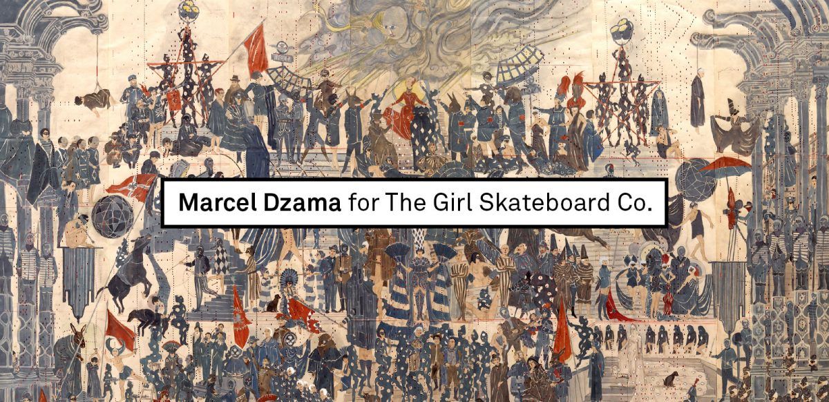 Marcel Dzama Girl Skate