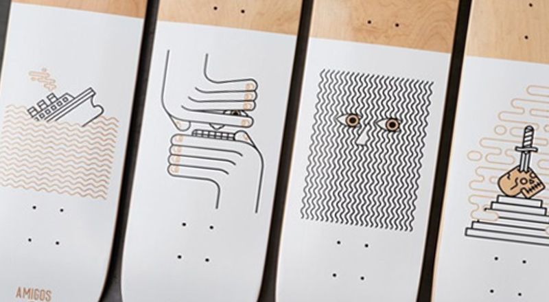 Winter series by Amigos Skateboards