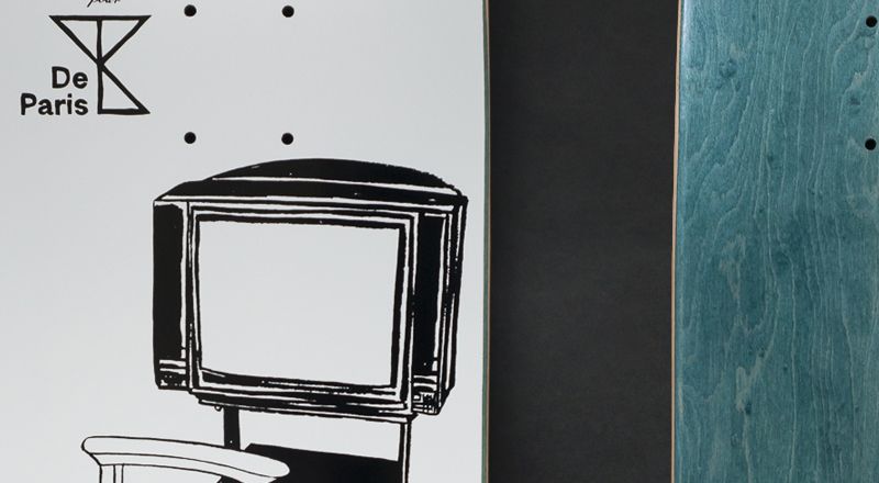 DeParis Yearbook x Artus de Lavilléon skateboards