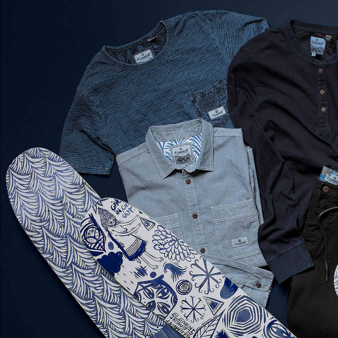 The Indigo series by Thomas Campbell x Element Skateboards