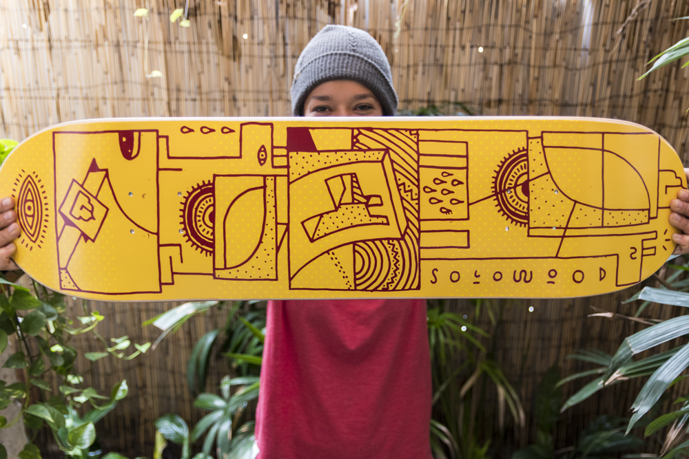 Woodwide Love Series By Elna Solowood Skateboards 1