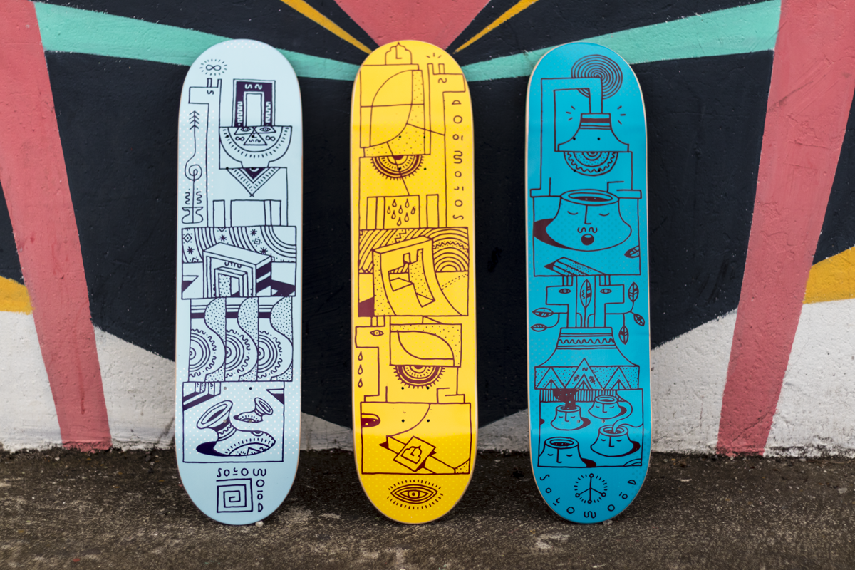 Woodwide Love Series By Elna Solowood Skateboards 3