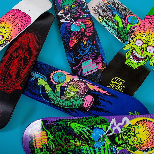 Mars Attacks x Santa Cruz Skateboards