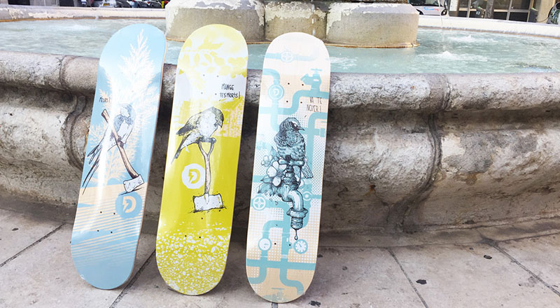 Lo series by Laurent Claveau x Doble Skateboards