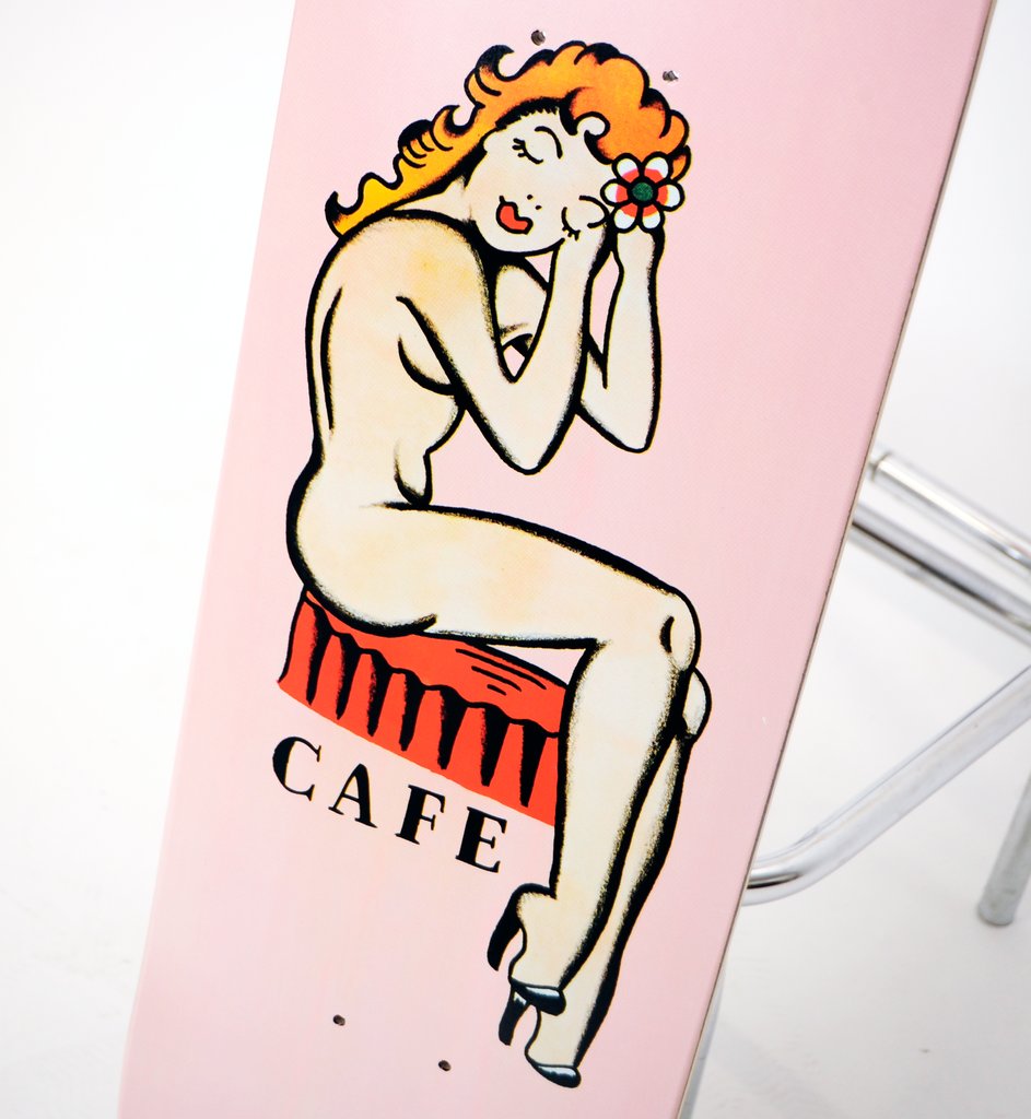 Pinup Series By Jimmie Tattoo Cafe Skateboard 7