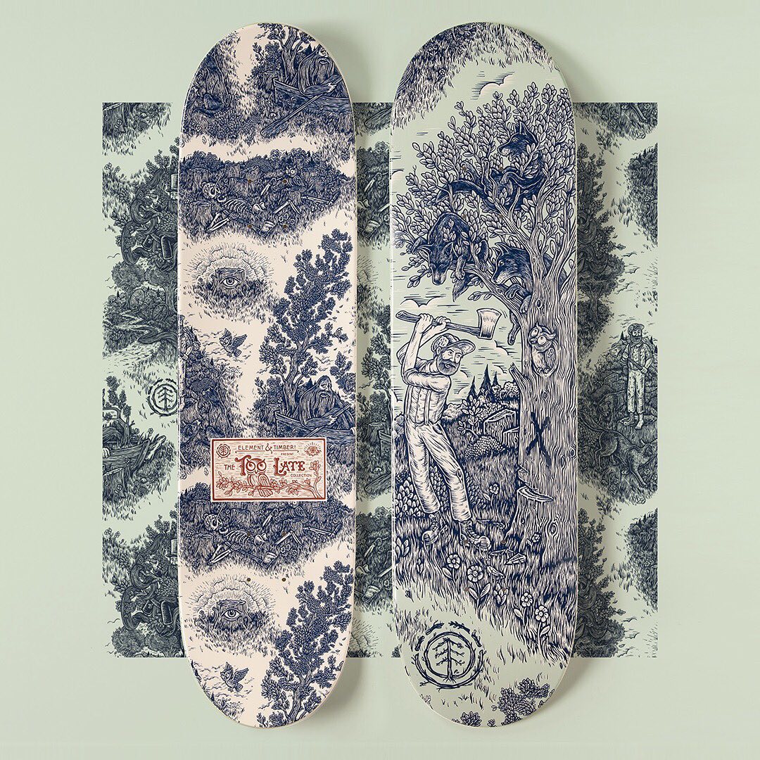 Too Late Series By Timber Element Skateboards 1