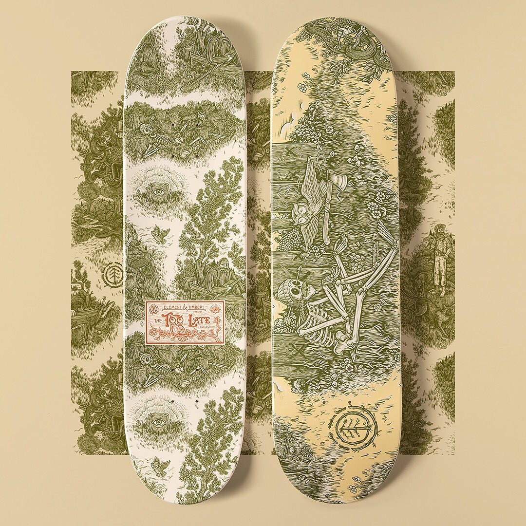 Too Late Series By Timber Element Skateboards 3