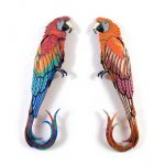 Twice Parrots Artwork By Julien Deniau