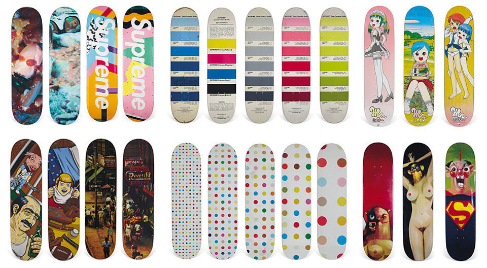 Vente Aux Encheres Skateboard Christies Supreme 1