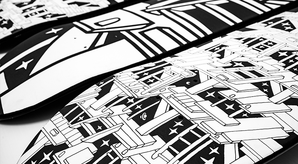 “Ascension” skateboards by Le Monstr