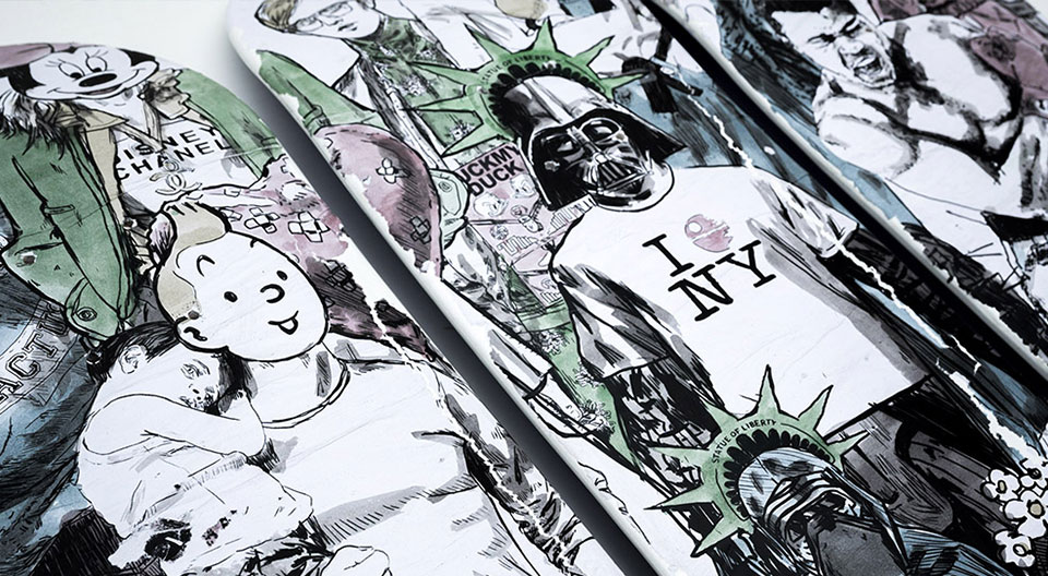 “Aboveboard” skateboards by Combo Culture Kidnapper