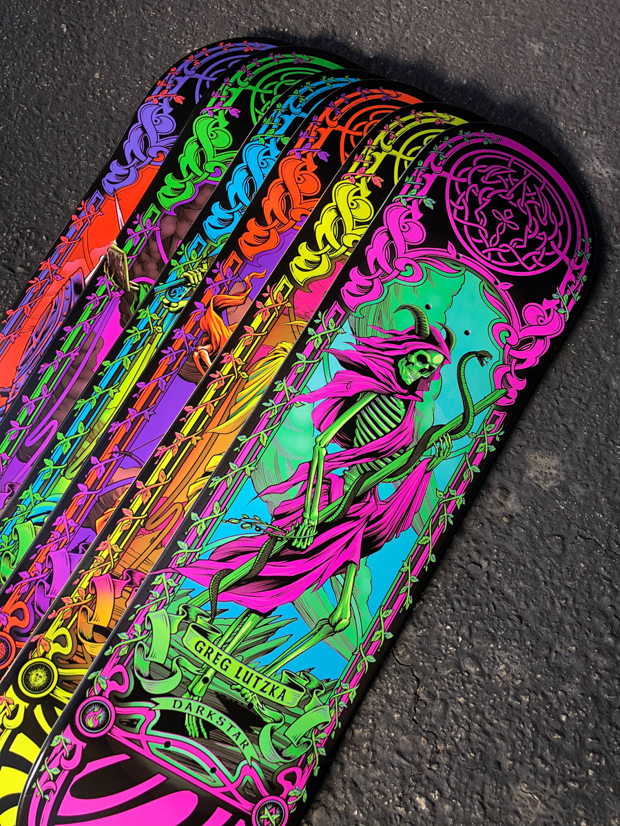 Celtic Neon Pro Series Par Darkstar Skateboards 24