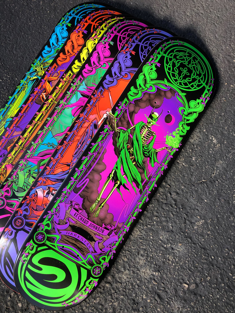 Celtic Neon Pro Series Par Darkstar Skateboards 26