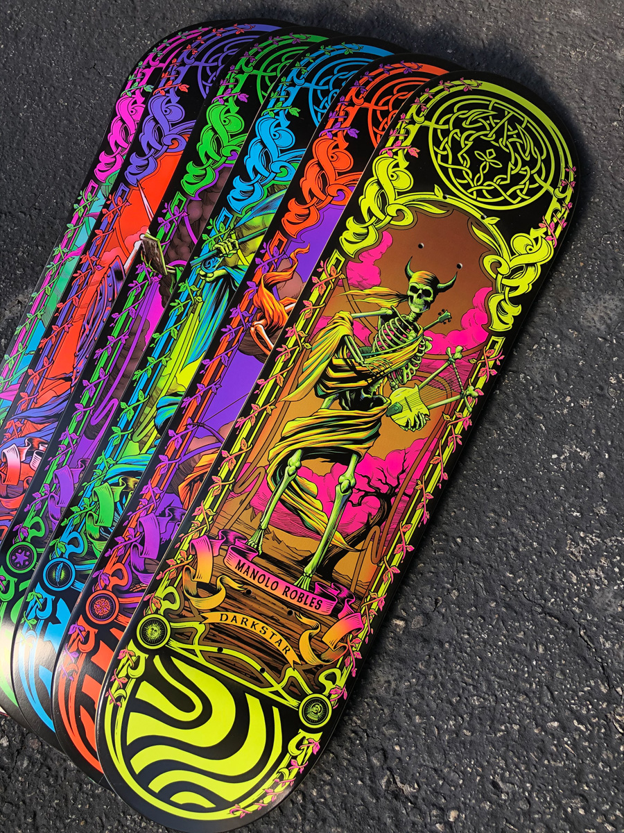 Celtic Neon Pro Series Par Darkstar Skateboards 29