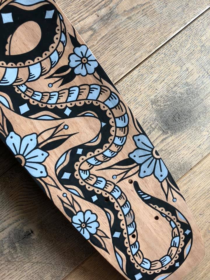 Custom Skateboard By Grom Tattooer 4