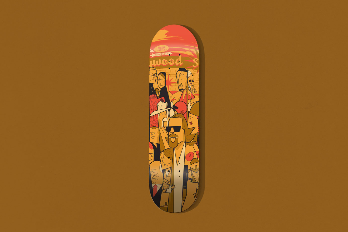 The Big Lebowski Skate Deck By Ale Giorgini X Bonobolabo 1