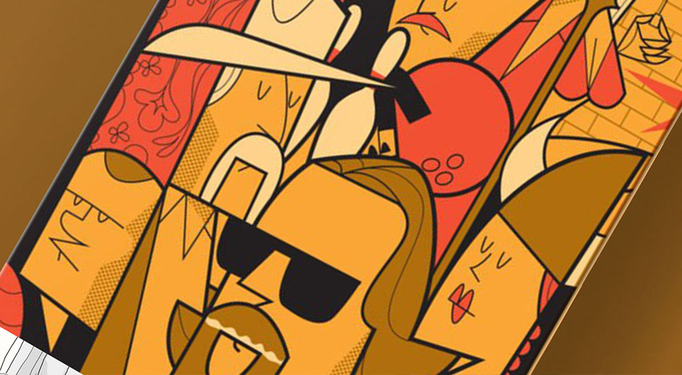 The Big Lebowski Skate Deck By Ale Giorgini X Bonobolabo