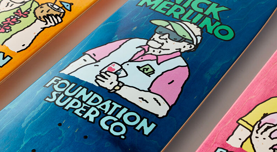 Old Guys Series par Brother Merle pour Foundation Skateboards