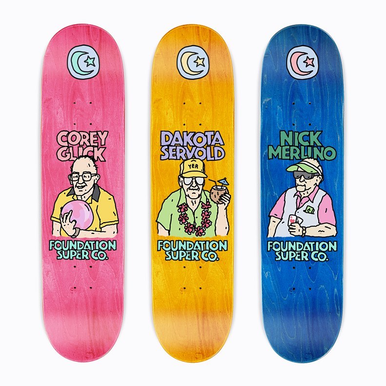 Old Guys Series By Brother Merle X Foundation Skateboards 6