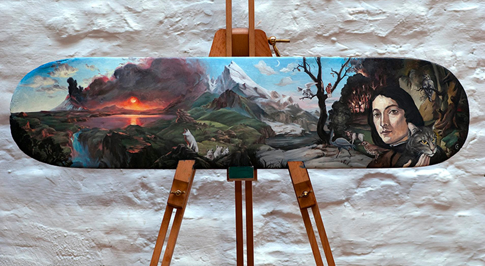 Custom skateboards by Cyrille Aron for the European Custom Board Show