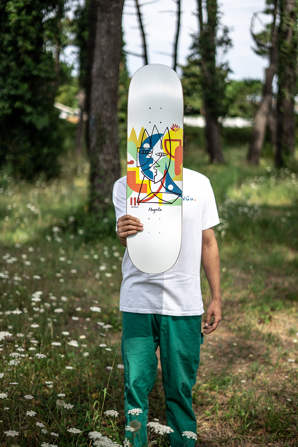 Guest Artist Board By Nils Inne X Magenta Skateboards 1