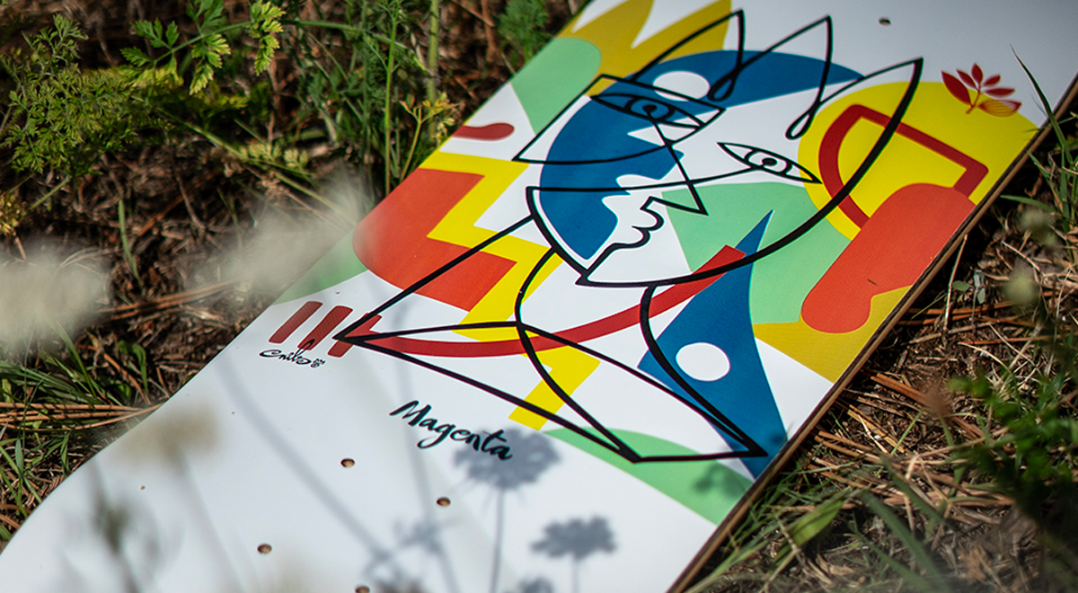 Guest Artist Board By Nils Inne X Magenta Skateboards