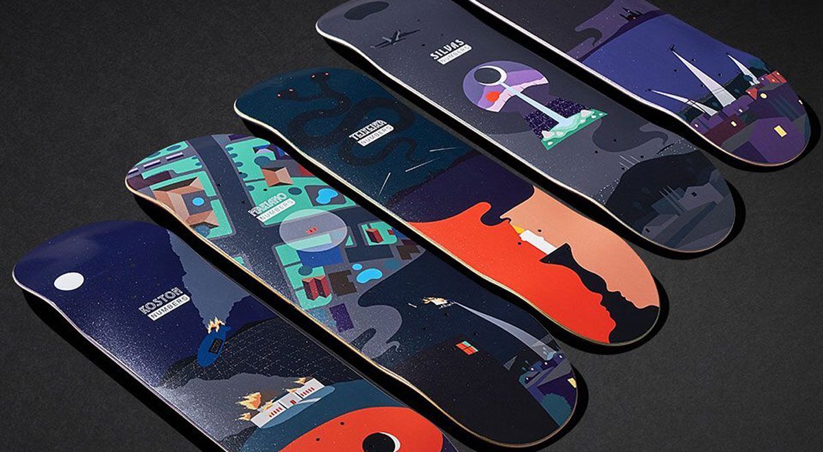 Edition 6 series by Greg Ito x Numbers skateboards