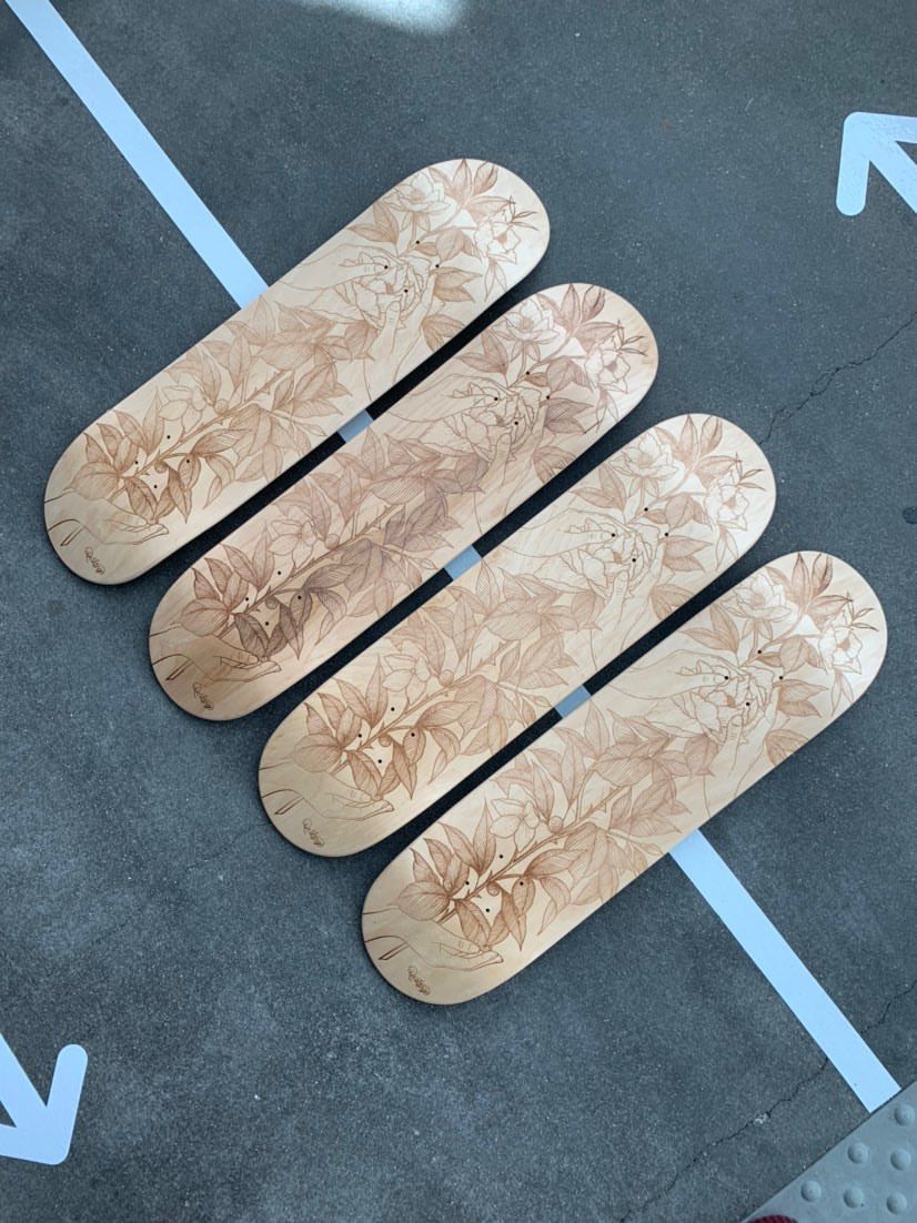 De Lange X Le Shape Engraved Skateboard 10