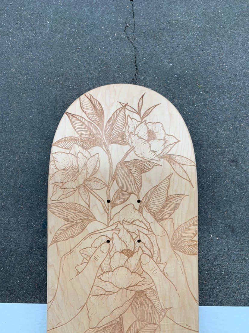 De Lange X Le Shape Engraved Skateboard 2