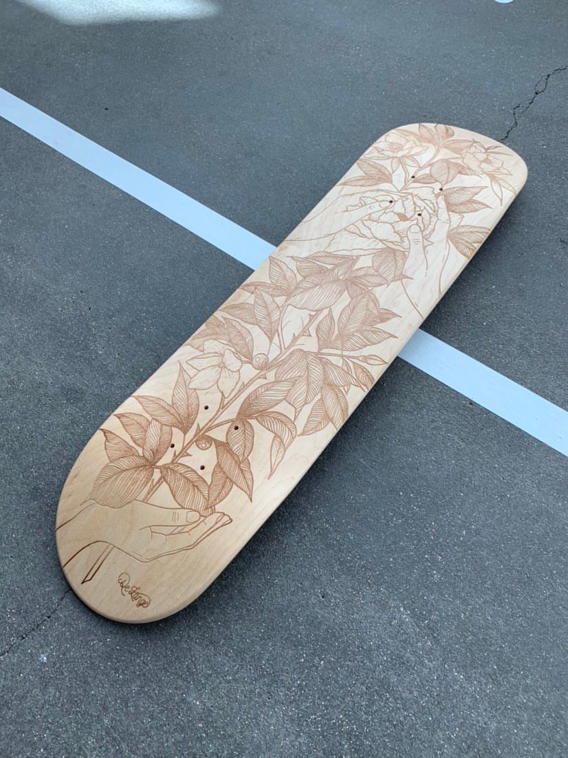 De Lange X Le Shape Engraved Skateboard 3