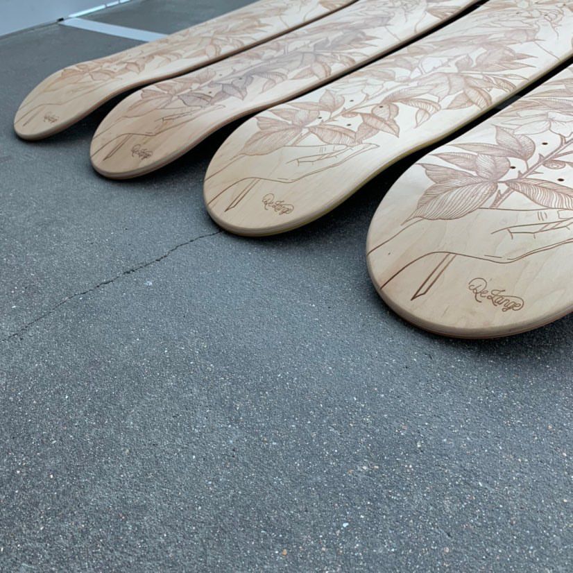 De Lange X Le Shape Engraved Skateboard 5