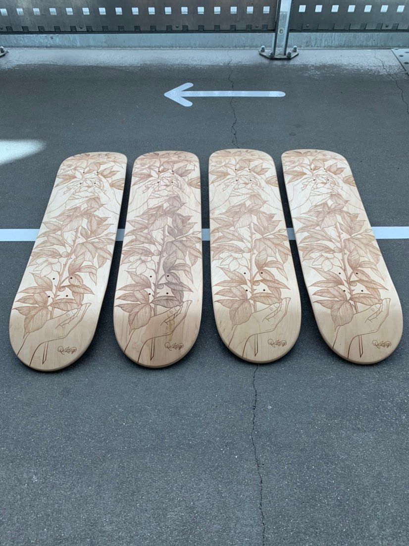 De Lange X Le Shape Engraved Skateboard 7