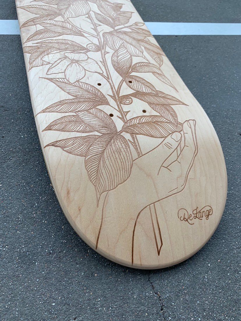 De Lange X Le Shape Engraved Skateboard 8