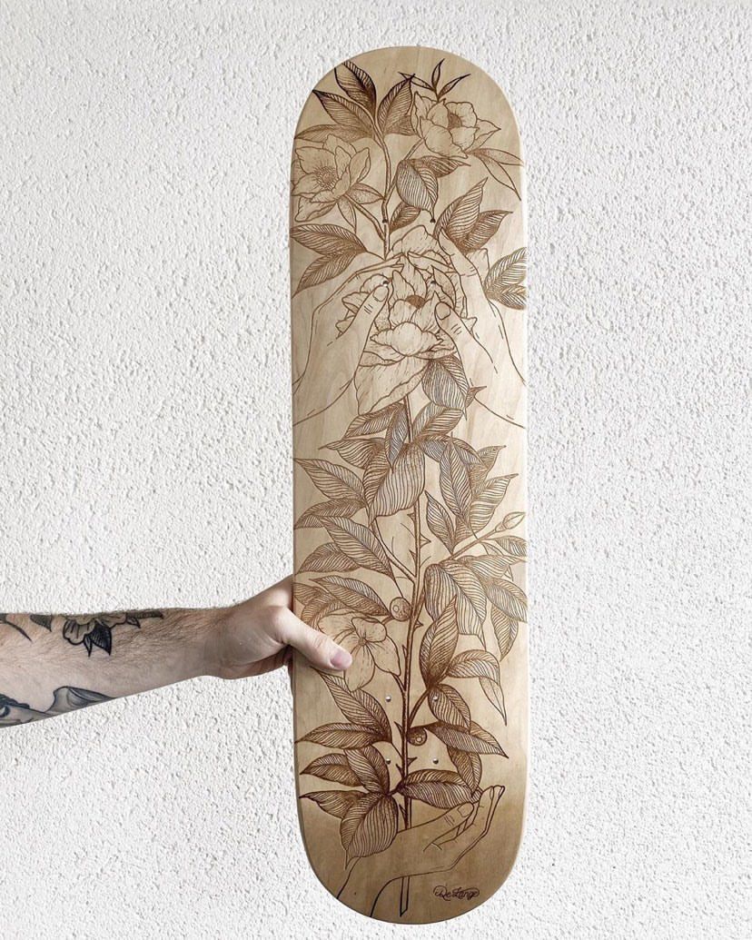 De Lange X Le Shape Engraved Skateboard 9