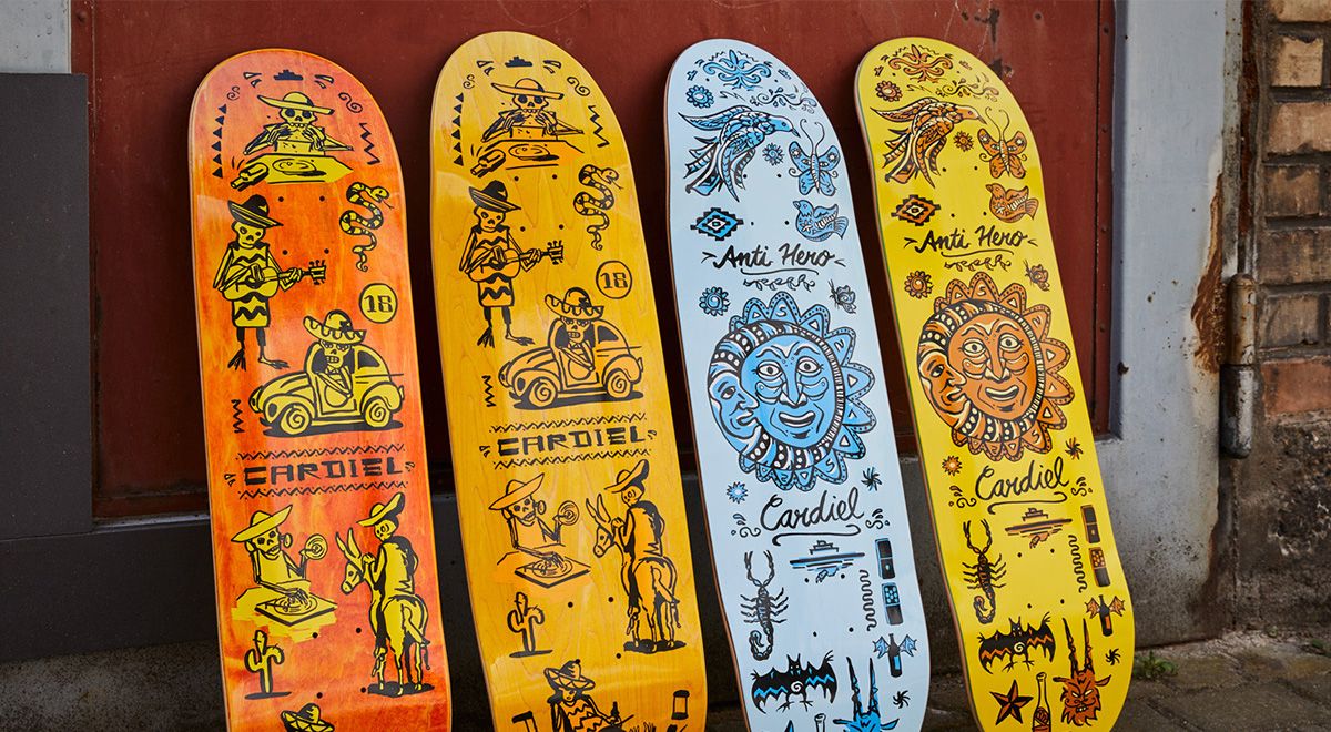 Muerte Supermo And Viva Decks Par Thorsten Schmidt X Anti Hero Skateboards